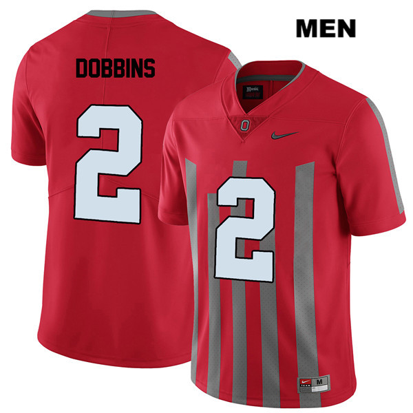 Ohio State Buckeyes Men's J.K. Dobbins #2 Red Authentic Nike Elite College NCAA Stitched Football Jersey US19S36YK